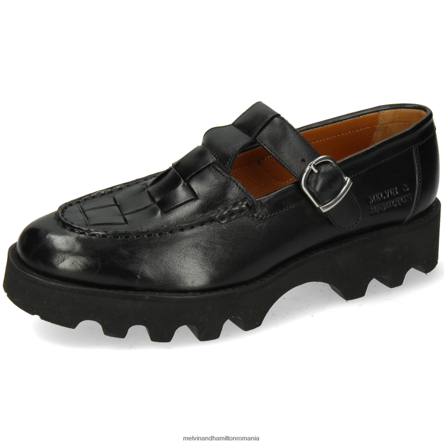 femei Melvin & Hamilton jad 14 negru pantofi călugări 2R24J41497