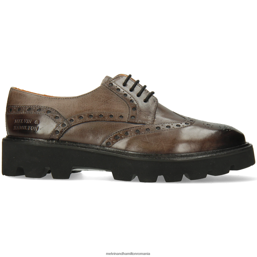 femei Melvin & Hamilton jenny 6 gri pantofi derby 2R24J41503