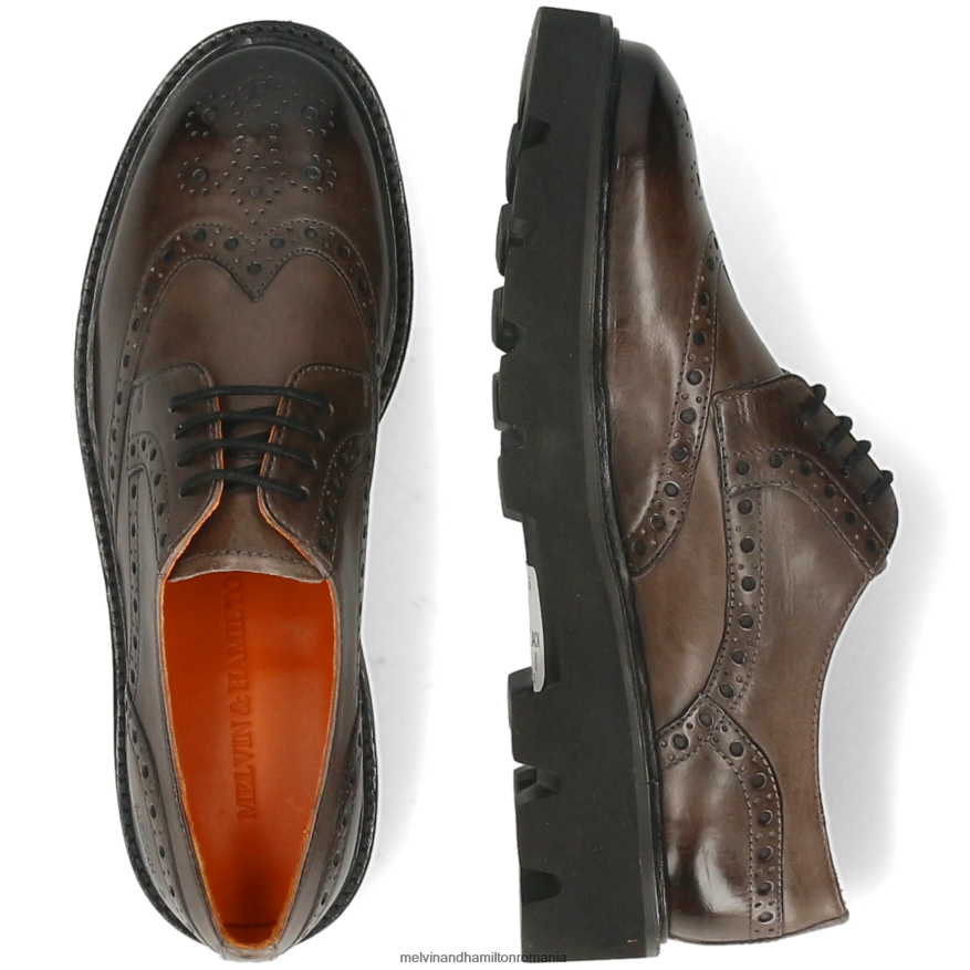 femei Melvin & Hamilton jenny 6 gri pantofi derby 2R24J41503