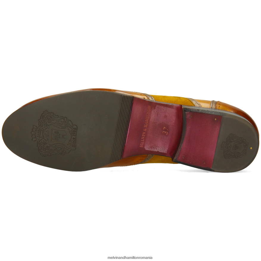 femei Melvin & Hamilton Sally 38 galben pantofi oxford 2R24J41276