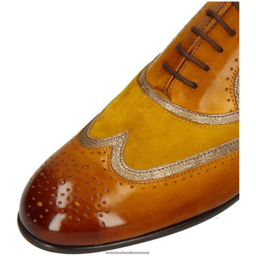 femei Melvin & Hamilton Sally 38 galben pantofi oxford 2R24J41276