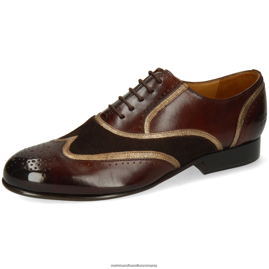 femei Melvin & Hamilton Sally 38 maro pantofi oxford 2R24J41272