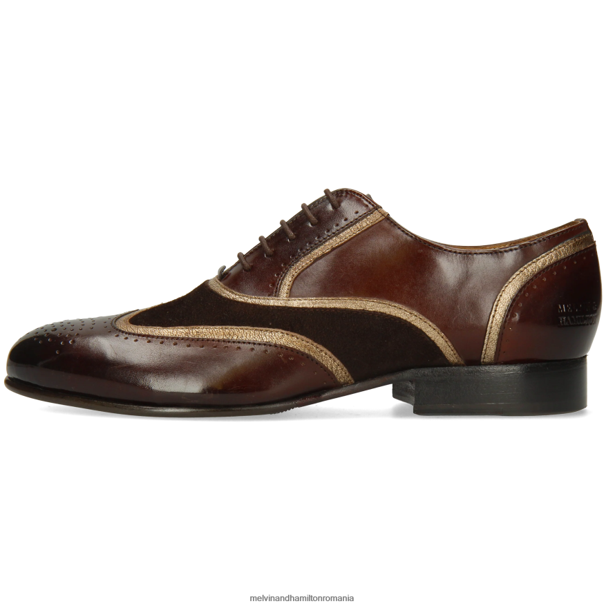 femei Melvin & Hamilton Sally 38 maro pantofi oxford 2R24J41272