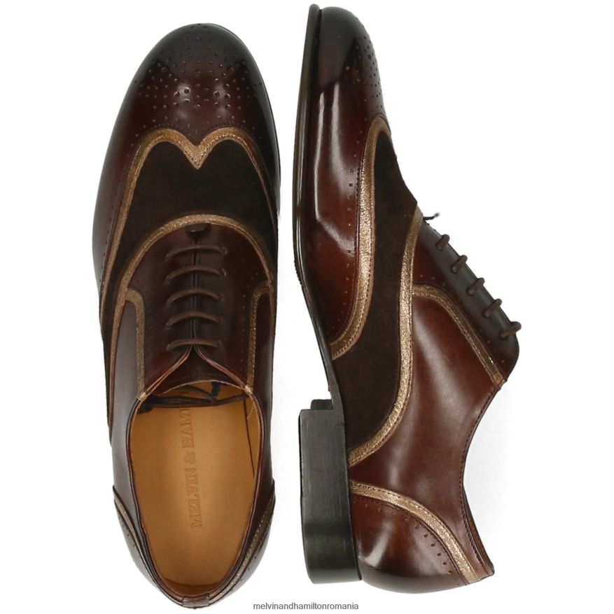 femei Melvin & Hamilton Sally 38 maro pantofi oxford 2R24J41272