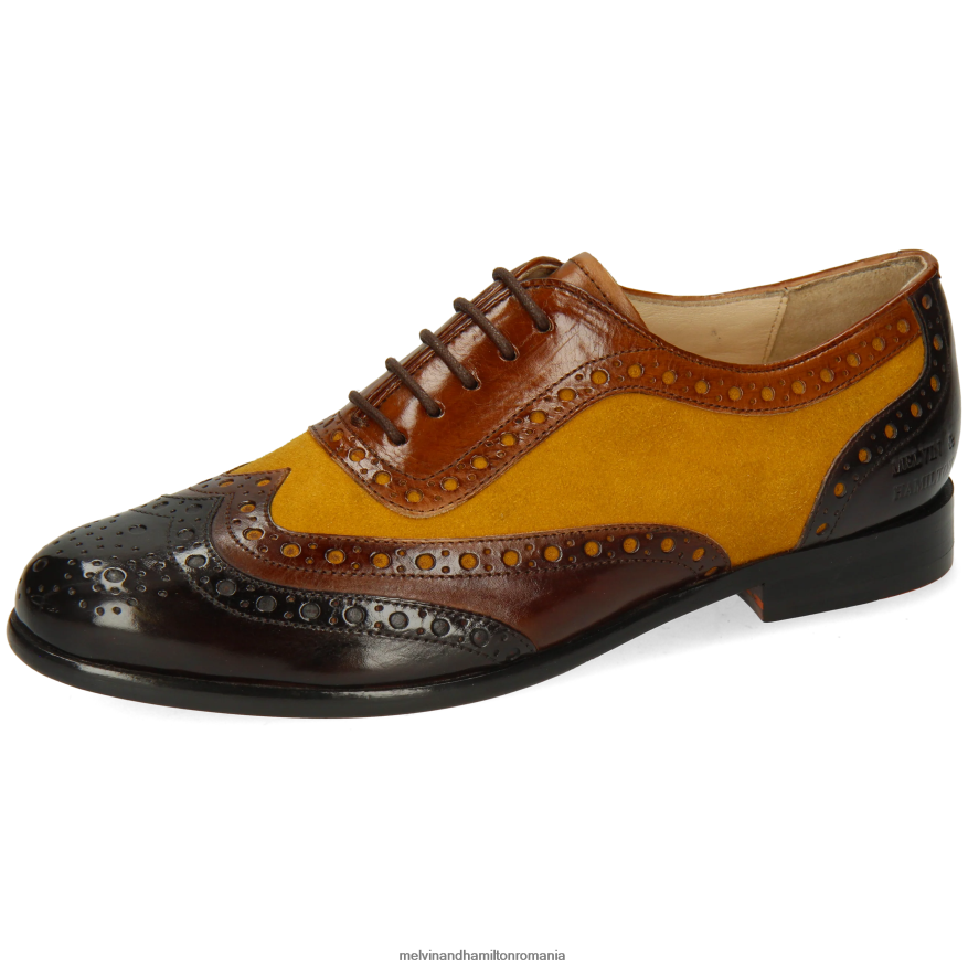 femei Melvin & Hamilton selina 56 maro pantofi oxford 2R24J41275