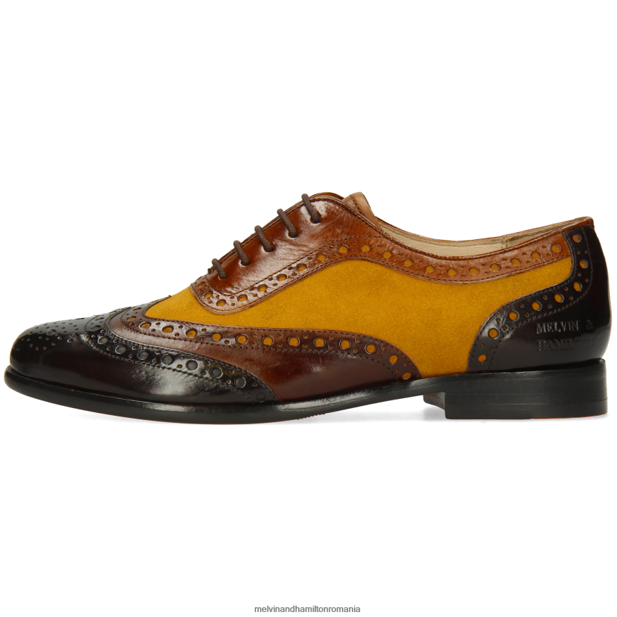 femei Melvin & Hamilton selina 56 maro pantofi oxford 2R24J41275