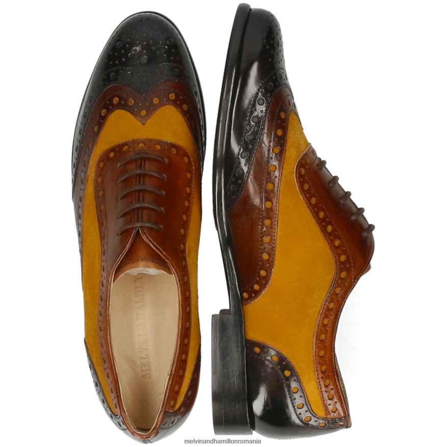 femei Melvin & Hamilton selina 56 maro pantofi oxford 2R24J41275