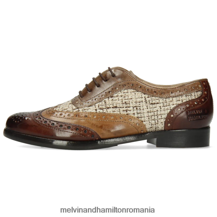 femei Melvin & Hamilton selina 56 maro pantofi oxford 2R24J41285