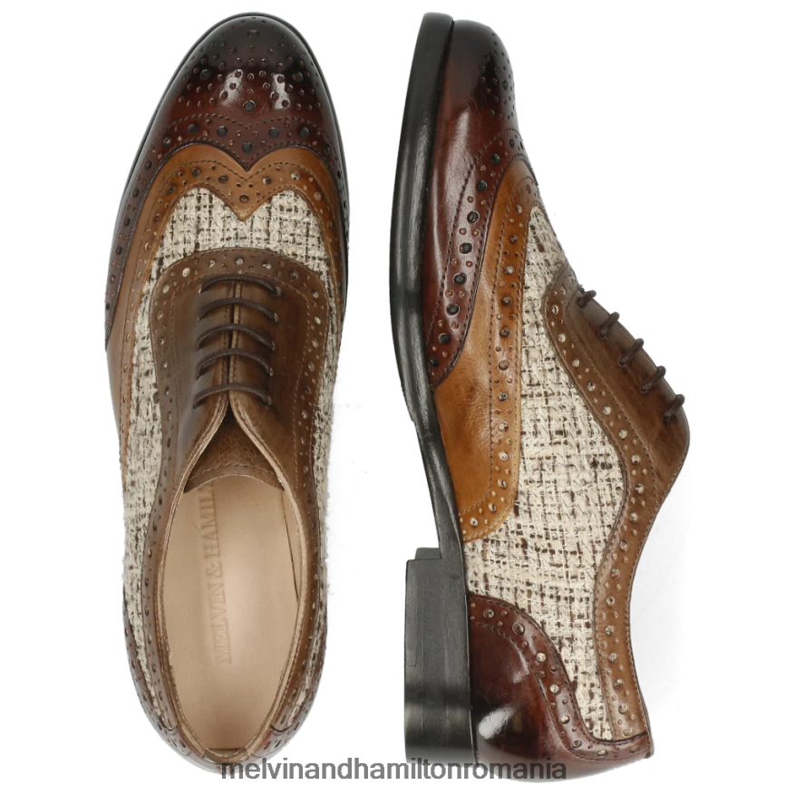 femei Melvin & Hamilton selina 56 maro pantofi oxford 2R24J41285