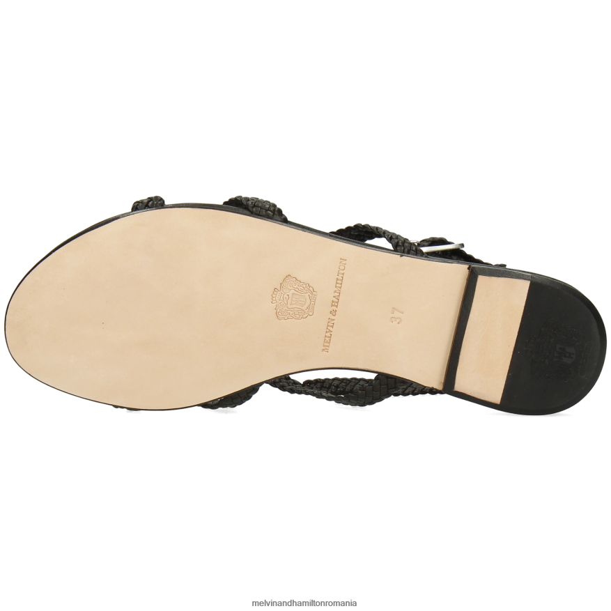 femei Melvin & Hamilton Hanna 86 negru sandale 2R24J41946